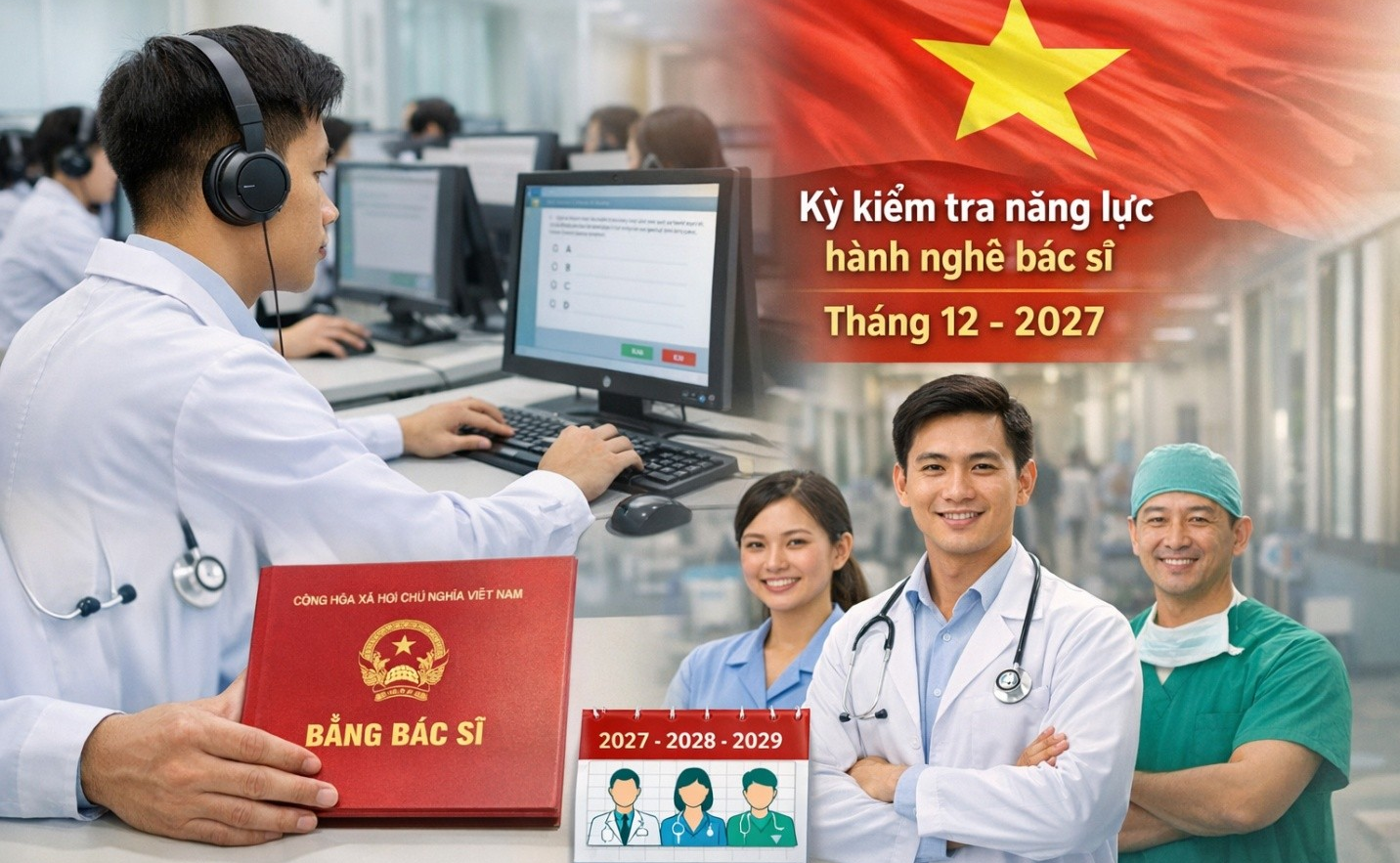Kỳ kiểm tra đánh giá năng lực hành nghề bác sĩ năm 2027: bước chuẩn hóa mới của ngành y tế Việt Nam