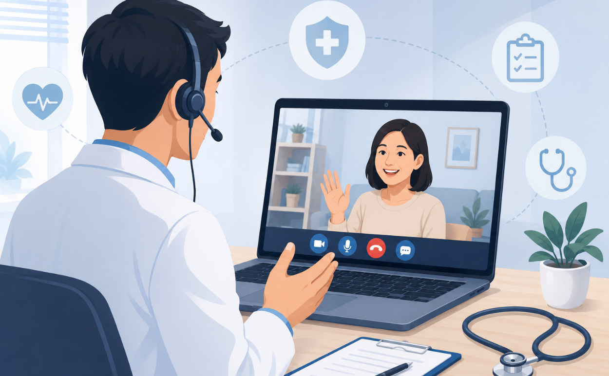 Ứng dụng mô phỏng người bệnh chuẩn hóa trong đào tạo kỹ năng khám bệnh từ xa