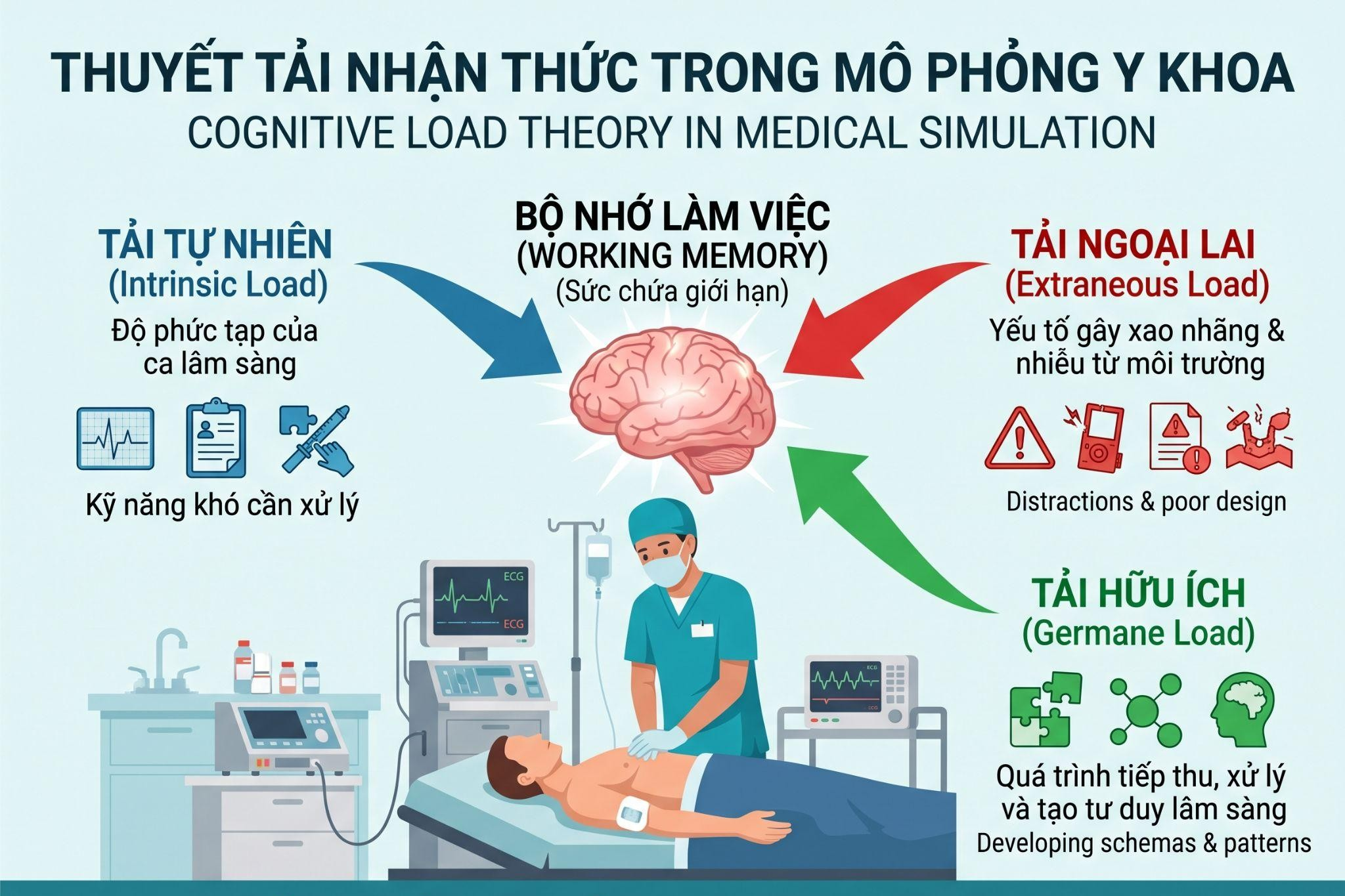 Thuyết Tải Nhận Thức (Cognitive Load Theory) - Nghệ Thuật Cân Bằng Trí Não Trong Mô Phỏng Y Khoa