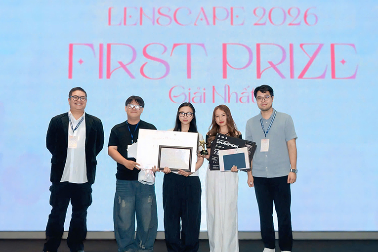 Quán quân Cuộc thi Phim ngắn LENSCAPE 2026 gọi tên Sinh viên Duy Tân