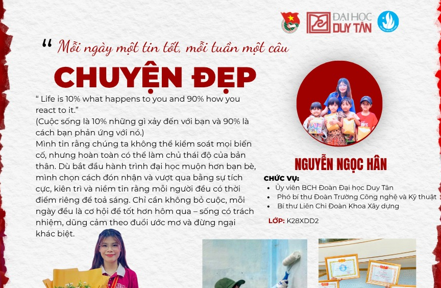  MỖI NGÀY MỘT TIN TỐT – MỖI TUẦN MỘT CÂU CHUYỆN ĐẸP