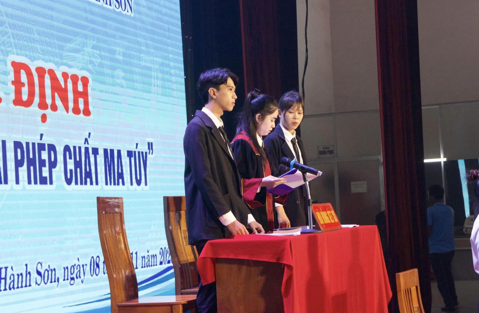 Phiên tòa giả định Xét xử hành vi “Tổ chức xử dụng trái phép chất ma túy”