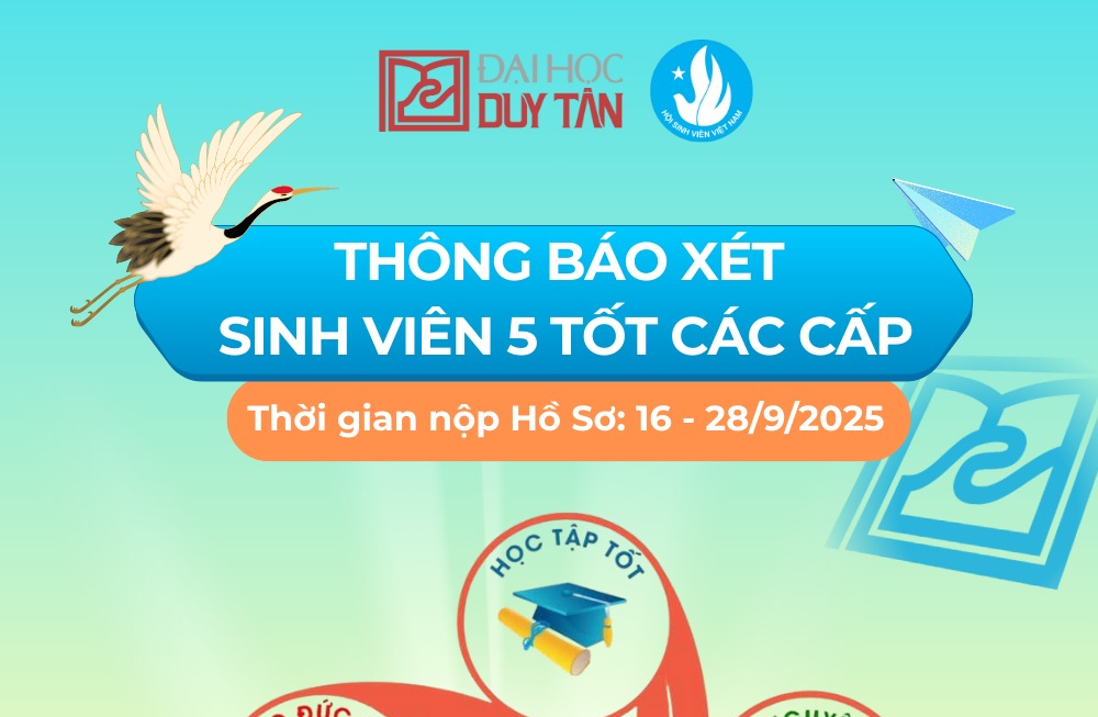 🎉 THÔNG BÁO XÉT CHỌN DANH HIỆU “SINH VIÊN 5 TỐT” NĂM HỌC 2024 – 2025 🎉