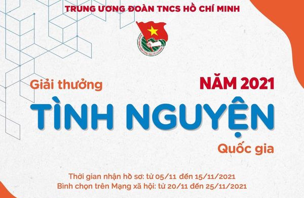 GIẢI THƯỞNG TÌNH NGUYỆN QUỐC GIA NĂM 2021