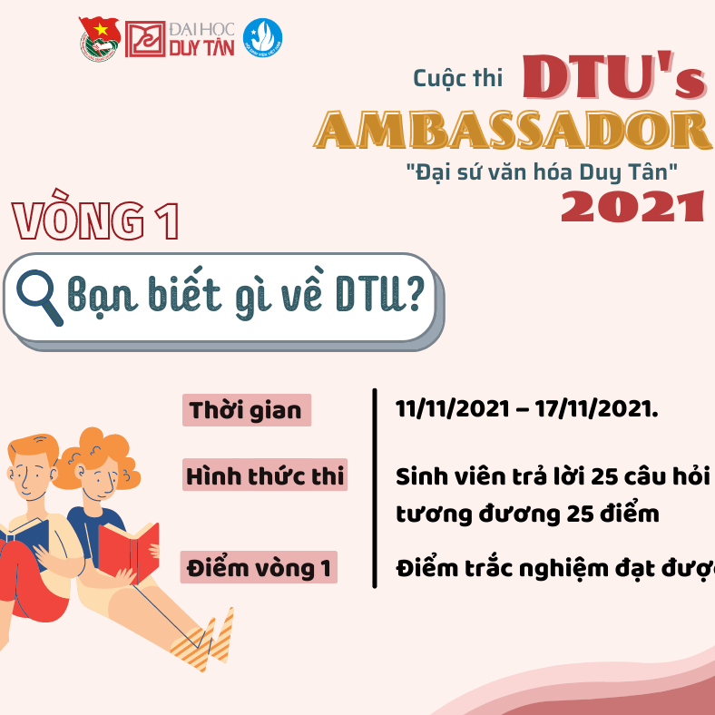💥💥[CUỘC THI: " ĐẠI SỨ VĂN HÓA DUY TÂN - DTU's AMBASSADOR  2021"]💥💥