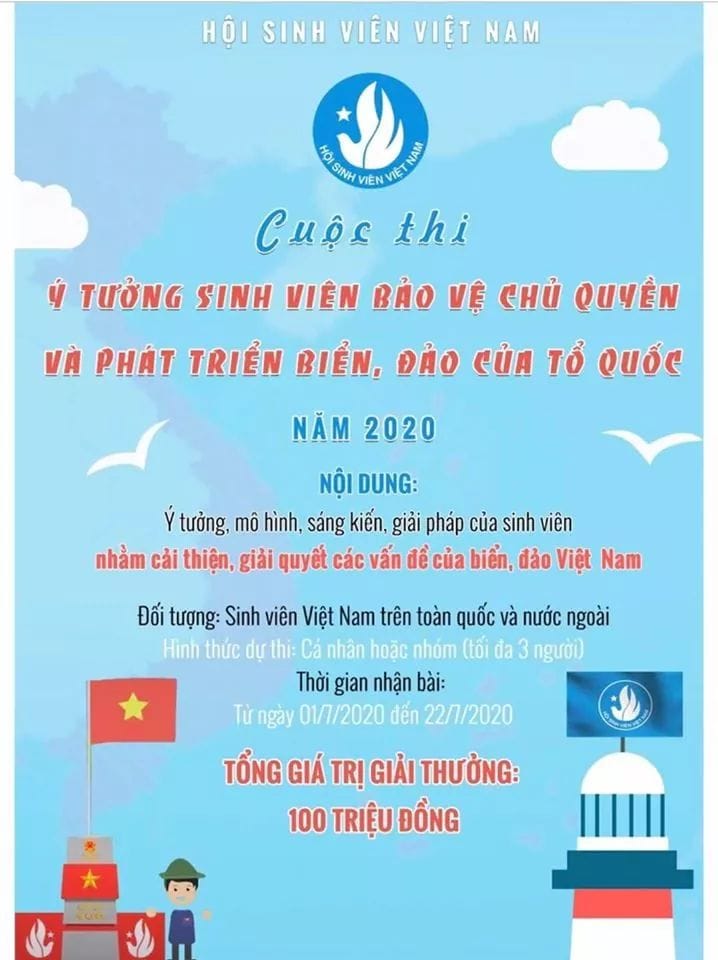 Phát động Cuộc thi “Ý tưởng sinh viên bảo vệ chủ quyền và phát triển biển, đảo của Tổ quốc” năm 2020