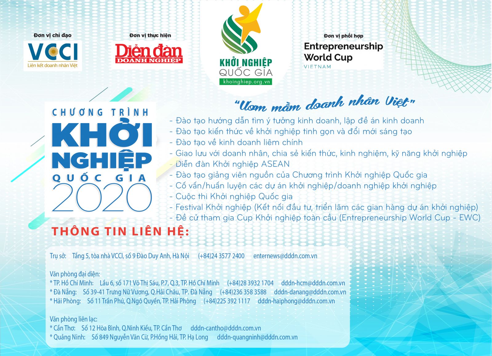 Nhanh tay đăng kí Cuộc thi Khởi nghiệp Quốc gia 2020