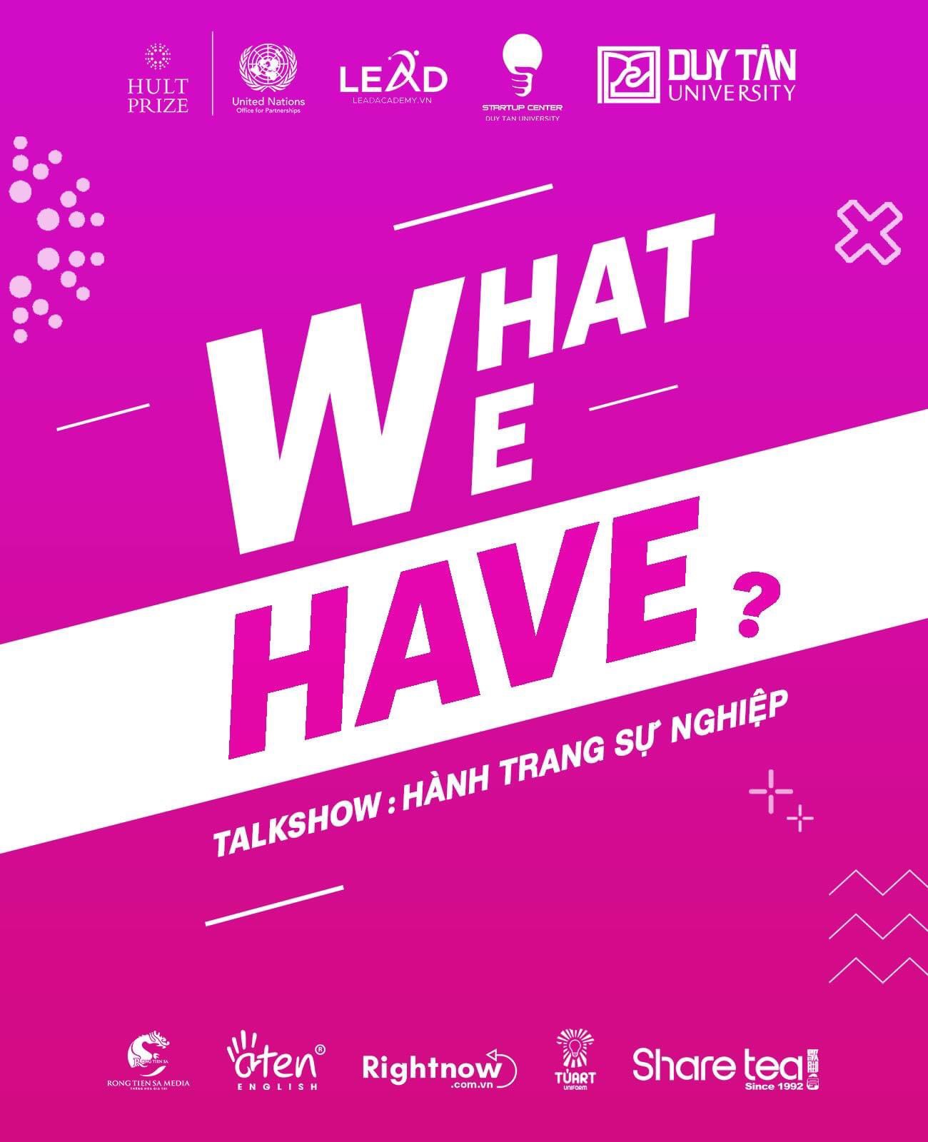 HULT PRIZE TẠI TALKSHOW HÀNH TRANG SỰ NGHIỆP.