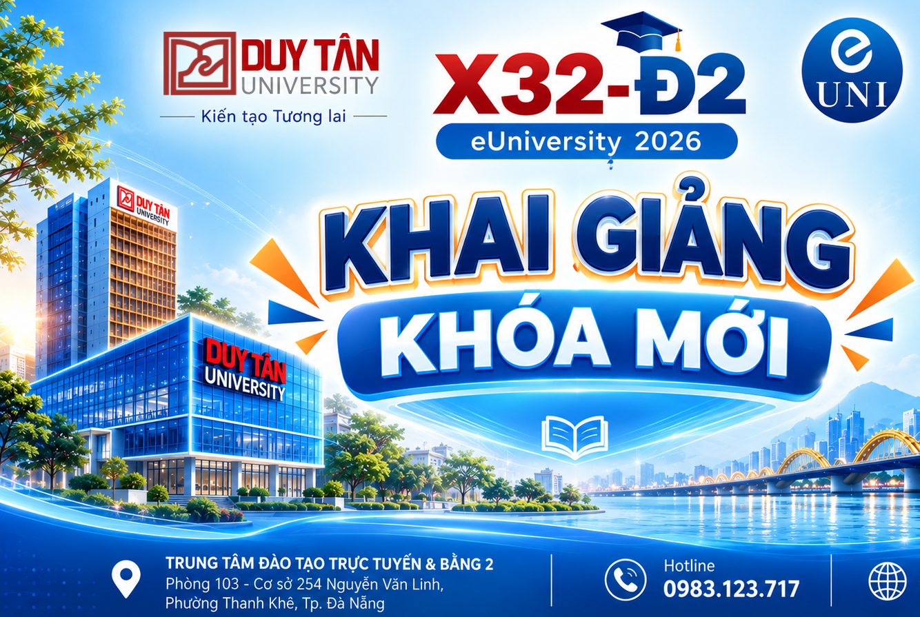 Thông báo Khai giảng ngành NGÔN NGỮ ANH Khóa X32 đợt 2, tháng 09/2026