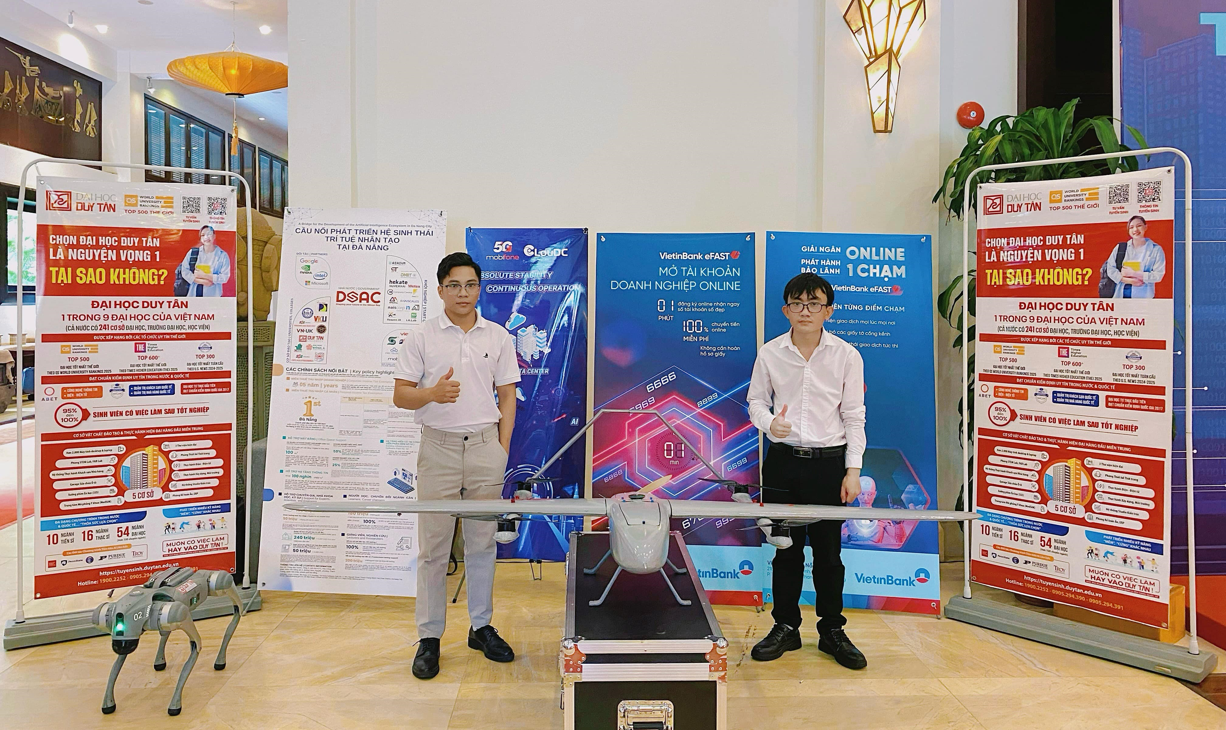IAE trưng bày công nghệ Drone Fixed-wing VTOL tại Hội thảo “Trí tuệ nhân tạo – Động lực mới phát triển Đà Nẵng”