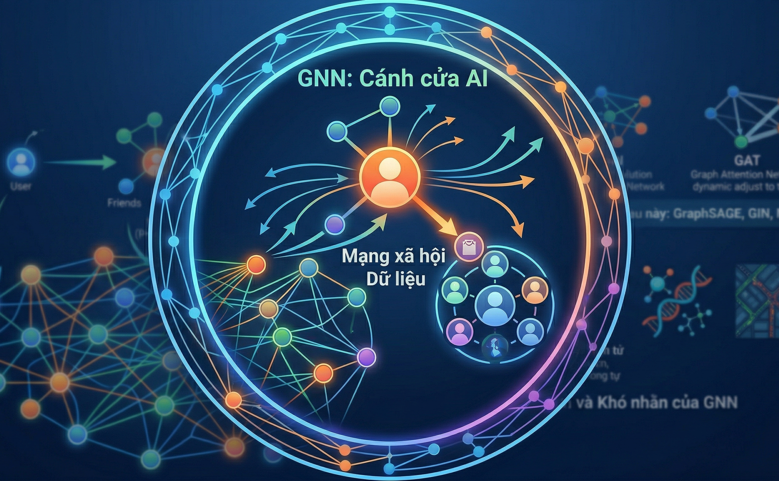 GNN: Khi AI “hiểu” được mối quan hệ, không chỉ là dữ liệu
