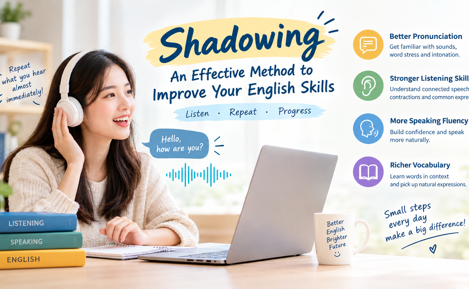 Shadowing: An Effective Method to Improve Your English Skills