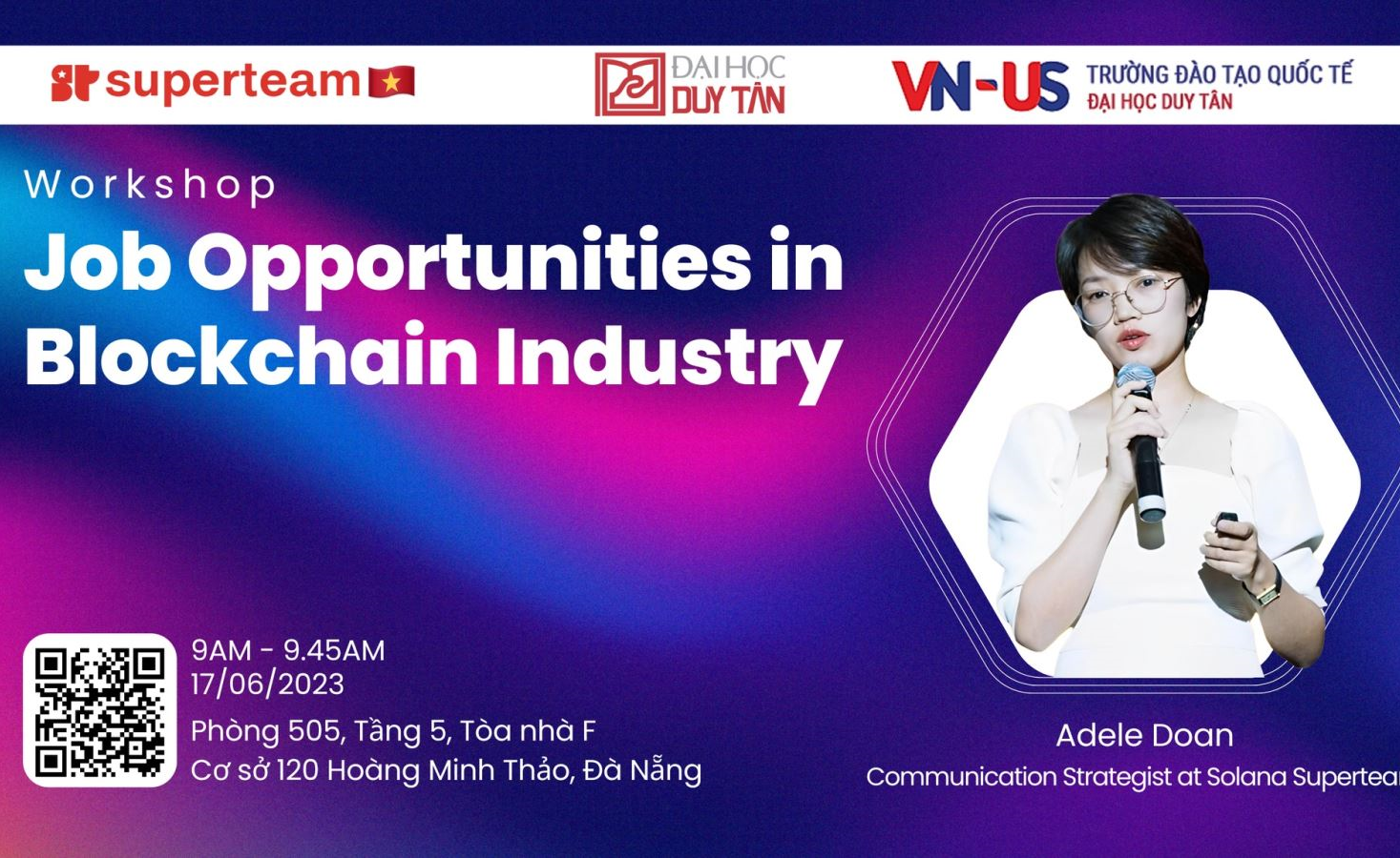 WORKSHOP CƠ HỘI NGHỀ NGHIỆP LĨNH VỰC BLOCKCHAIN: SỰ NGHIỆP QUỐC TẾ VÀ TIỀM NĂNG PHÁT TRIỂN