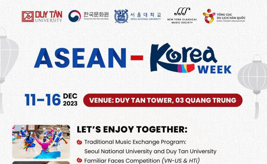 TUẦN LỄ GIAO LƯU ASEAN - KOREA TẠI ĐẠI HỌC DUY TÂN