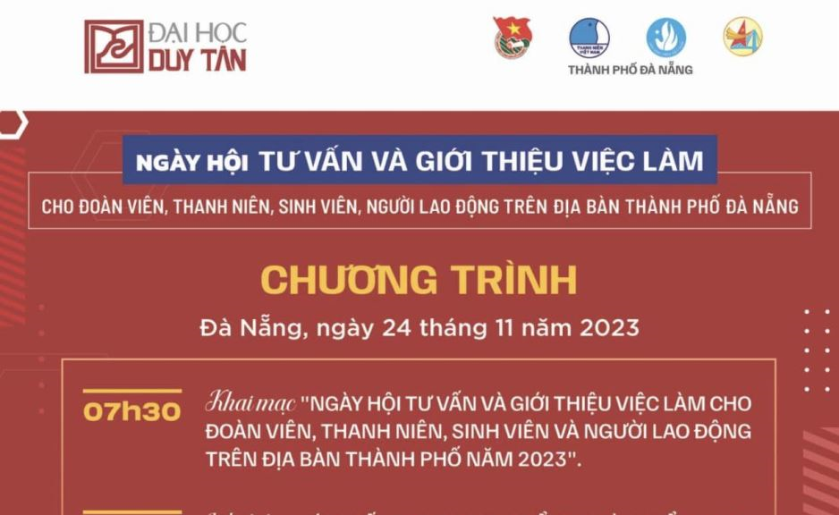 NGÀY HỘI TƯ VẤN VÀ GIỚI THIỆU VIỆC LÀM THÁNG 11/2023