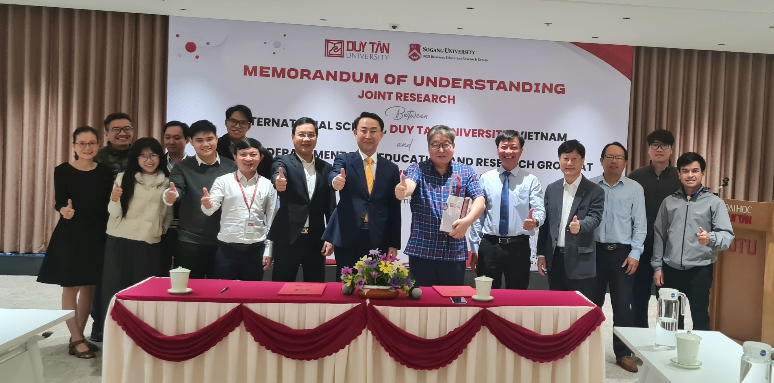 BK21 Group of Sogang University and International School of Duy Tan University Sign MOU for Joint Research