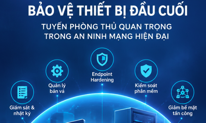 BẢO VỆ THIẾT BỊ ĐẦU CUỐI – TUYẾN PHÒNG THỦ QUAN TRỌNG TRONG AN NINH MẠNG HIỆN ĐẠI