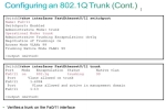Configuring an 802.1Q Trunk (Cont.)
