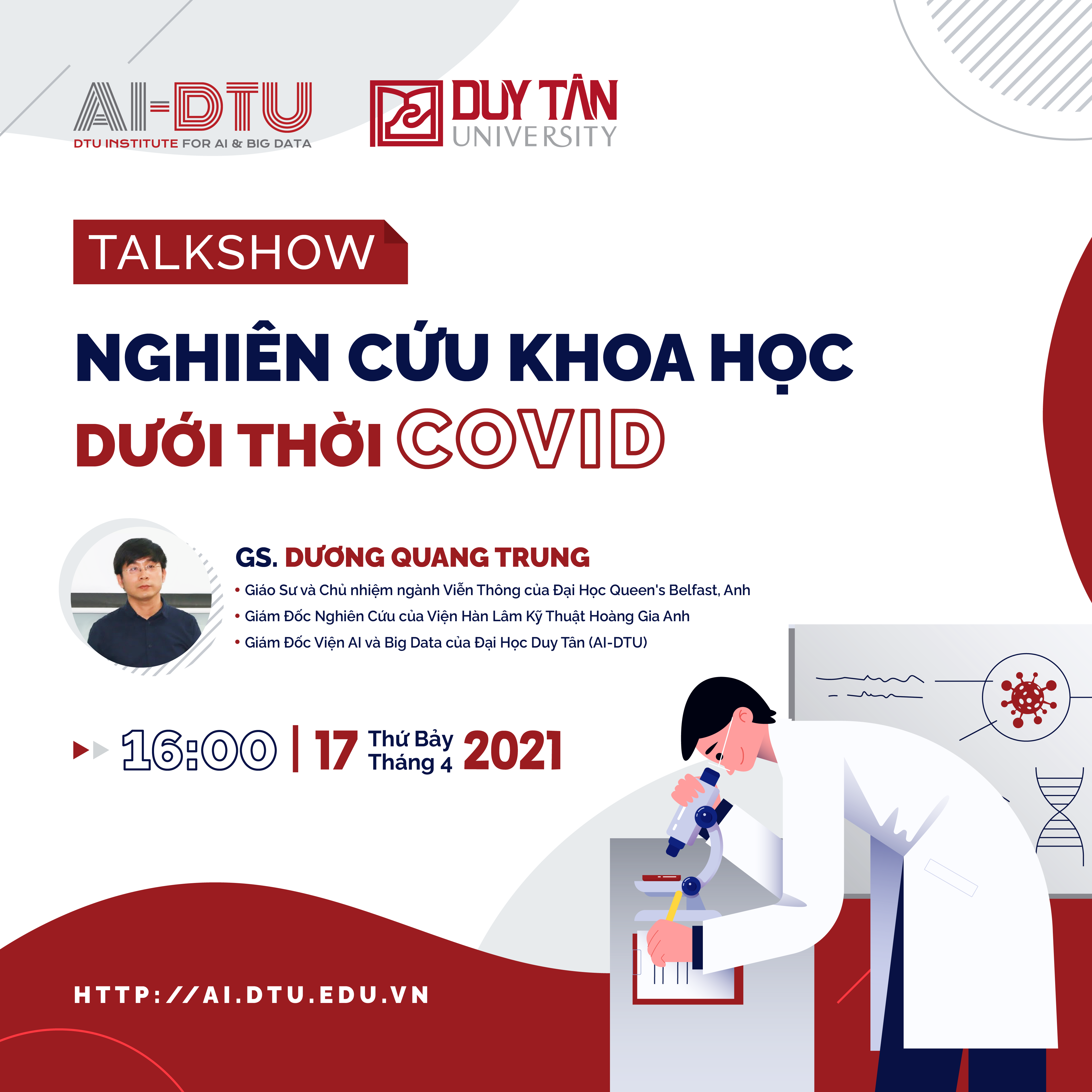 Talkshow: Nghiên cứu khoa học thời Covid