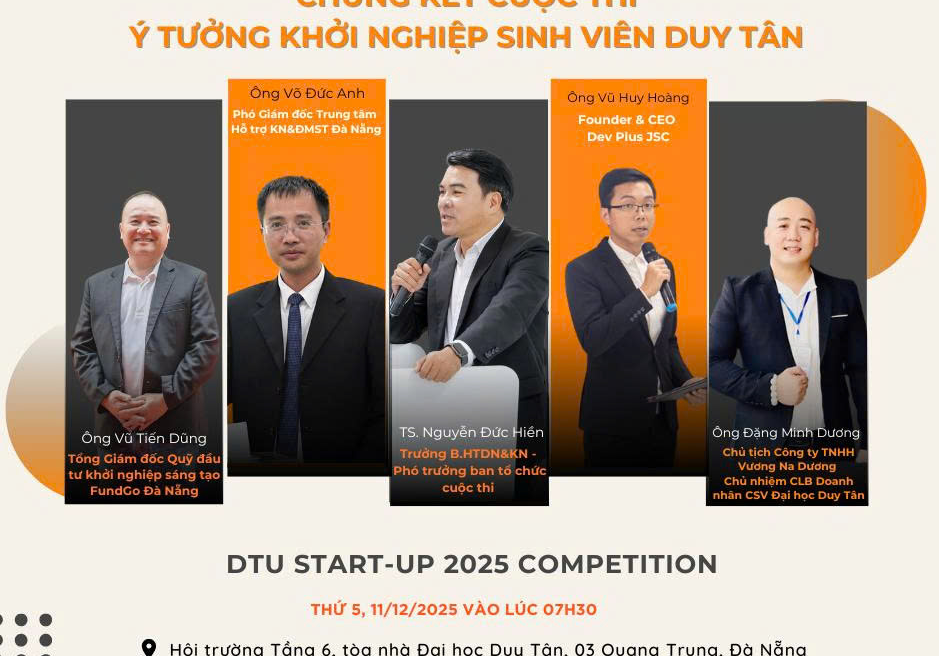 CHUNG KẾT DTU START-UP 2025: ĐI TÌM NHÀ VÔ ĐỊCH