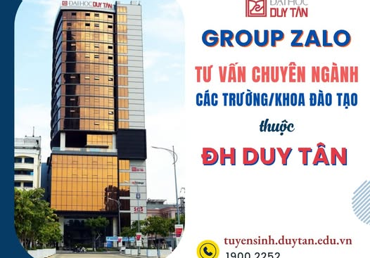 GROUP TƯ VẤN HƯỚNG NGHIỆP CÁC CHƯƠNG TRÌNH ĐÀO TẠO CỦA ĐẠI HỌC DUY TÂN