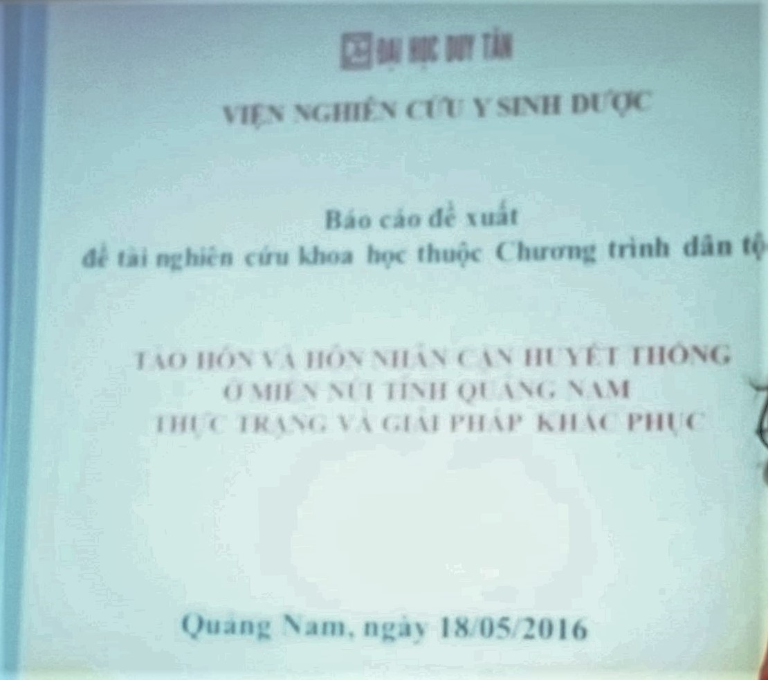 Báo cáo Đề xuất Đề tài NCKH Y-S-D