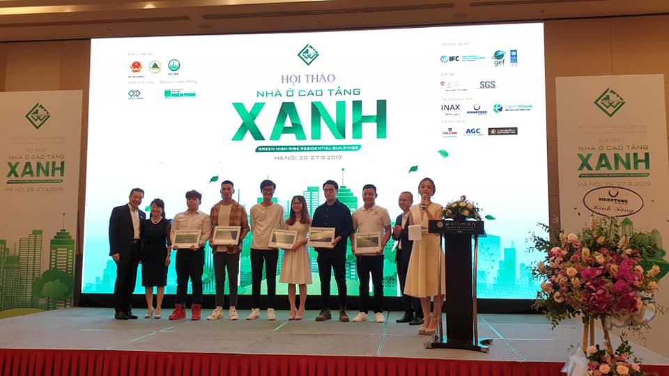 Sinh viên kiến trúc Duy Tân đạt hai giải kiến trúc tại Hội thảo Nhà ở cao tầng xanh