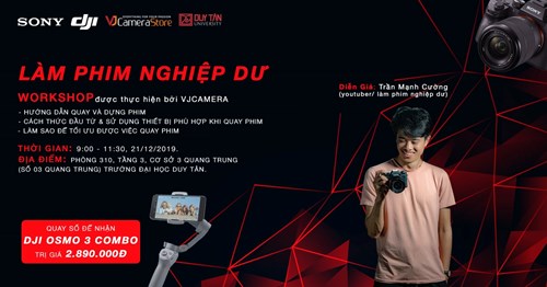Workshop "Làm phim nghiệp dư" - Diễn giả Trần Mạnh Cường