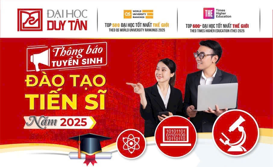 THÔNG BÁO TUYỂN SINH TRÌNH ĐỘ TIẾN SĨ ĐỢT 1 NĂM 2025