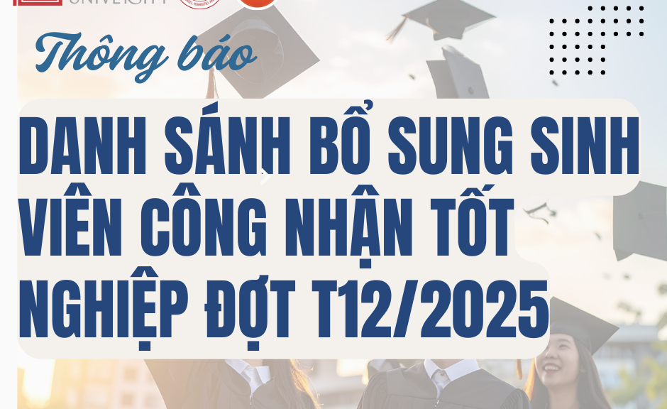 Danh sách bổ sung sinh viên CNTN đợt Tháng 12/2025