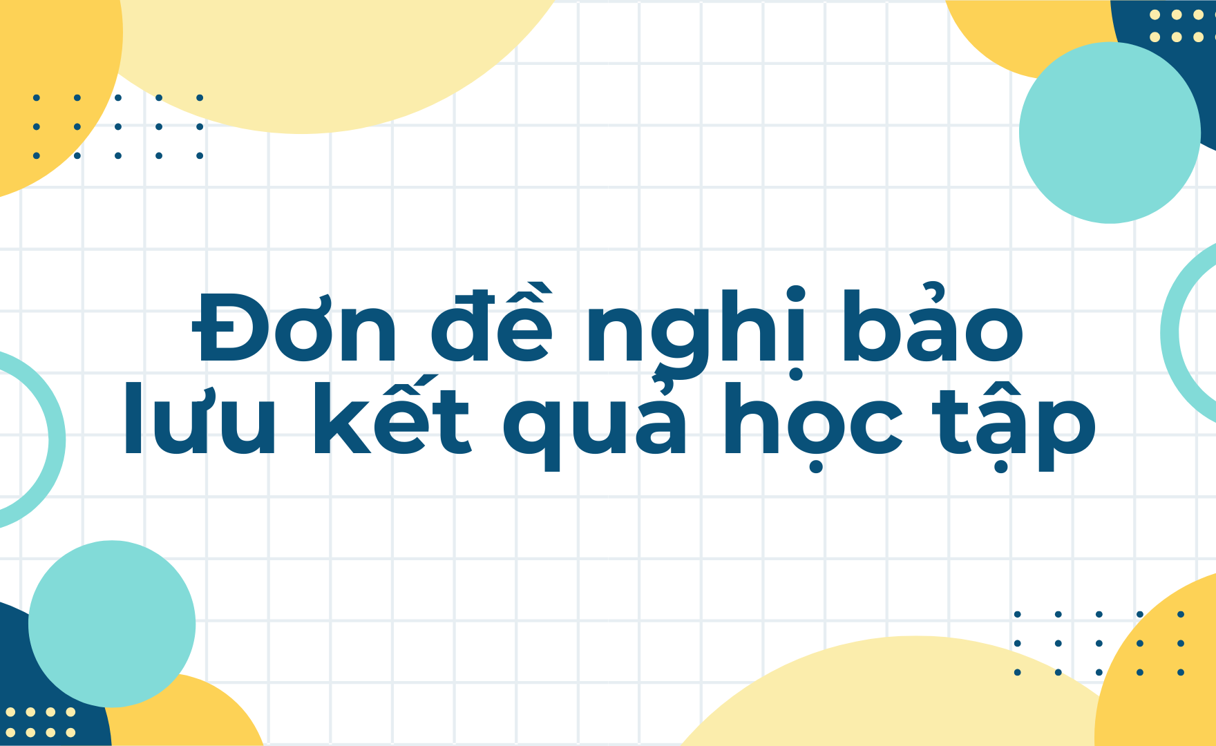 Đơn xin bảo lưu