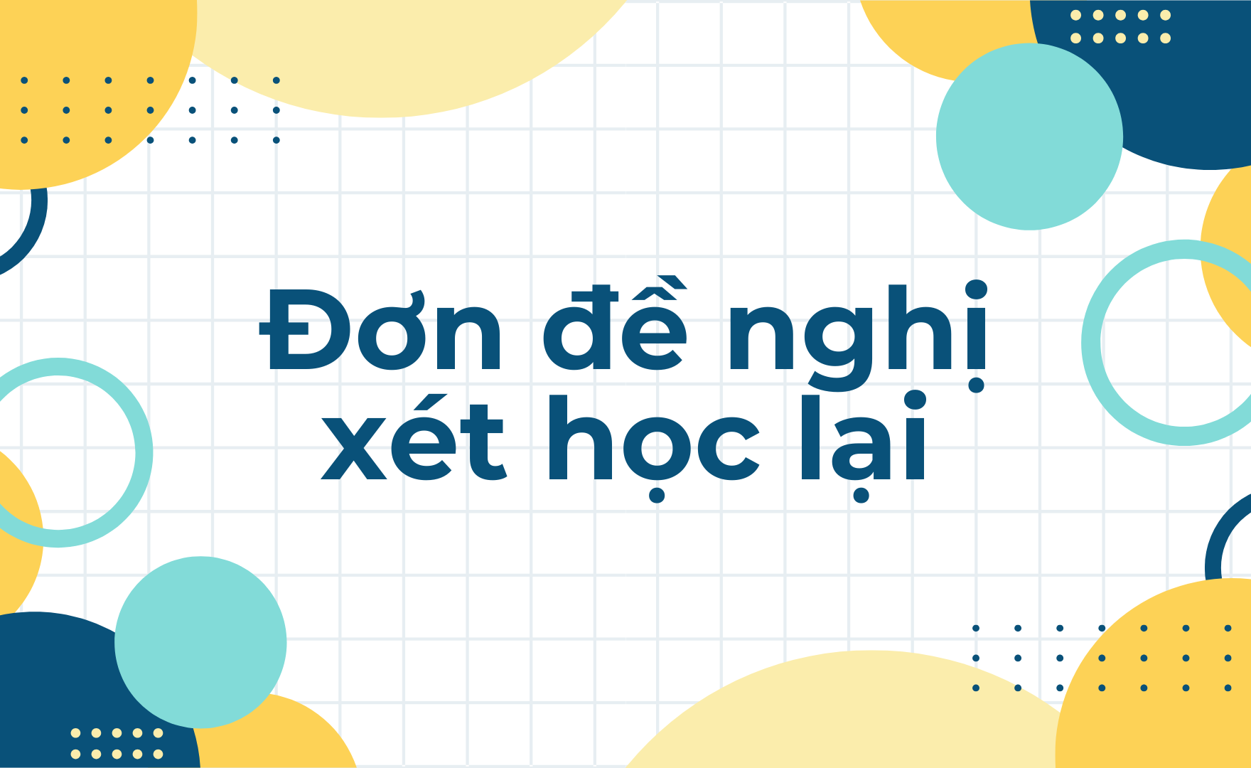 Đơn xin học lại