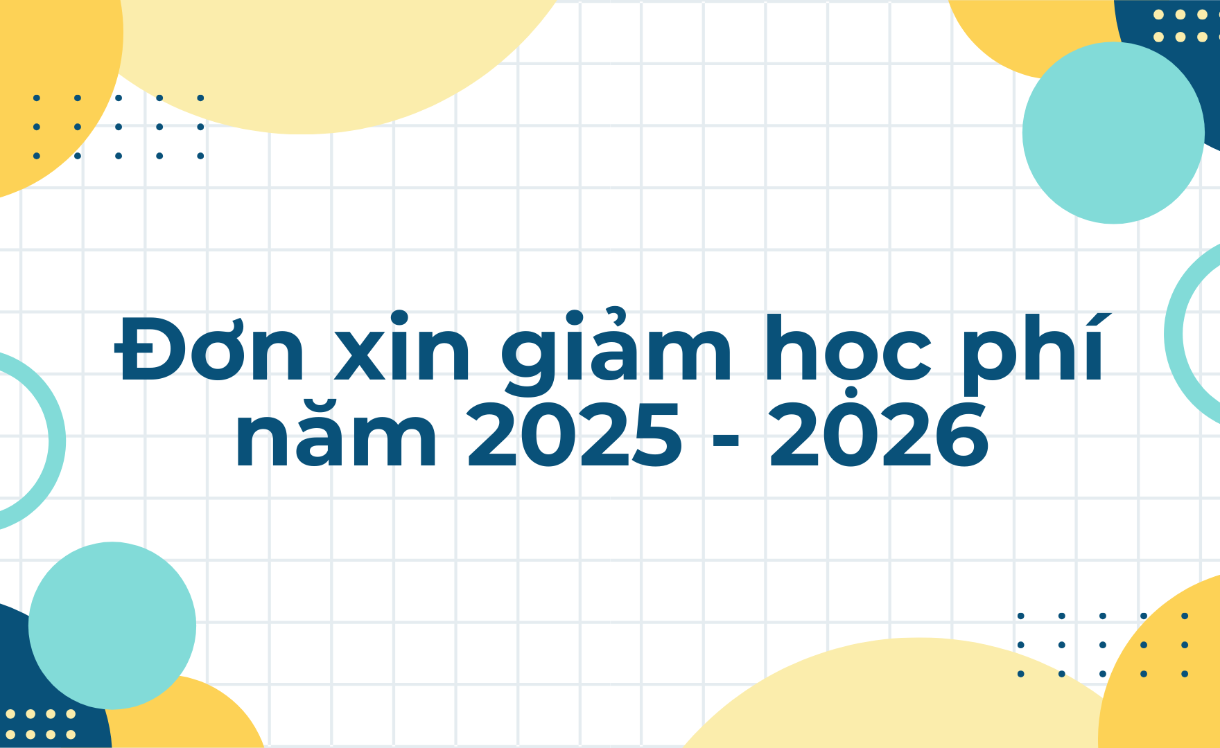 Đơn xin giảm học phí