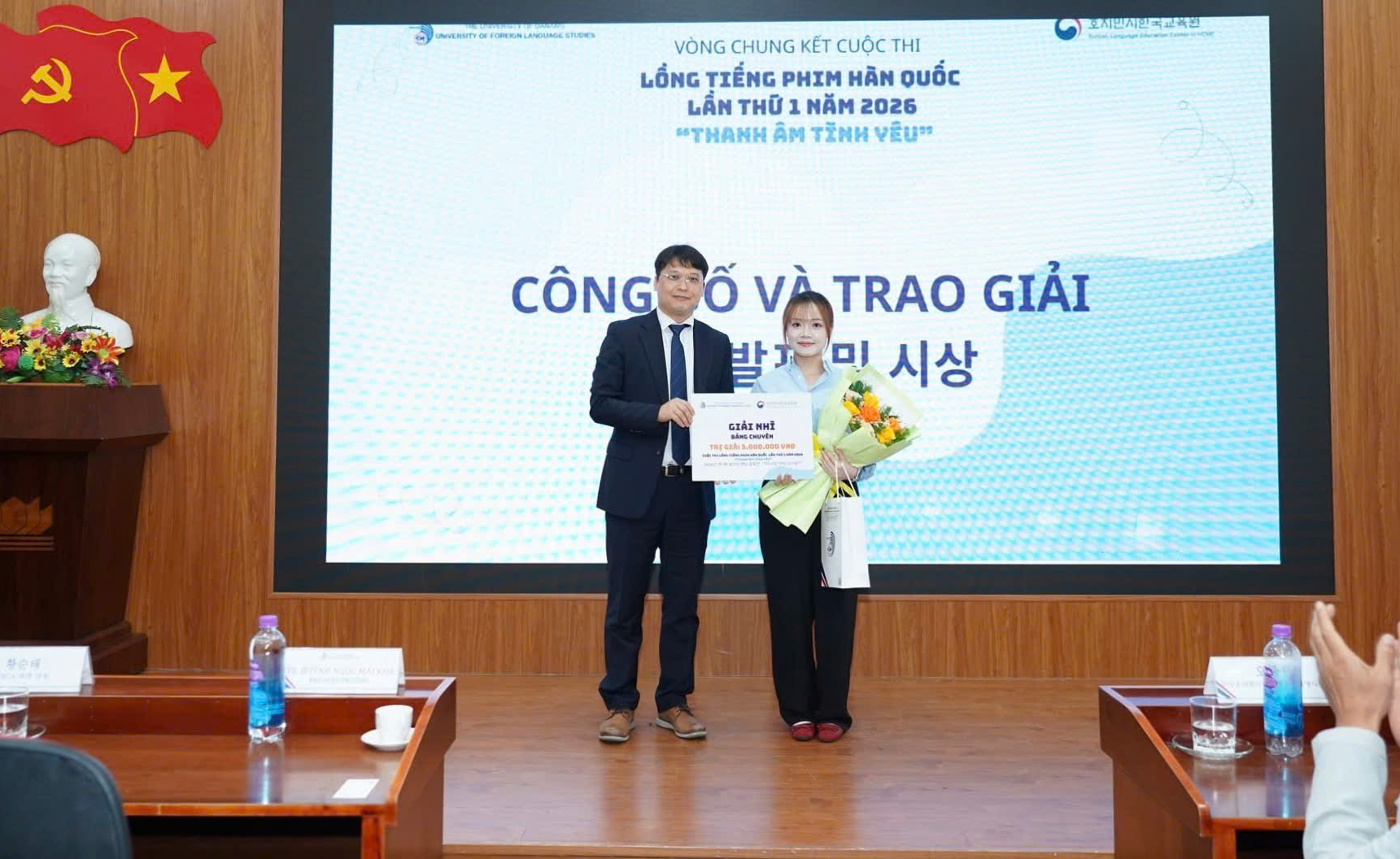 Sinh viên LHSS xuất sắc giành Giải Nhì cuộc thi Lồng tiếng phim Hàn Quốc năm 2026