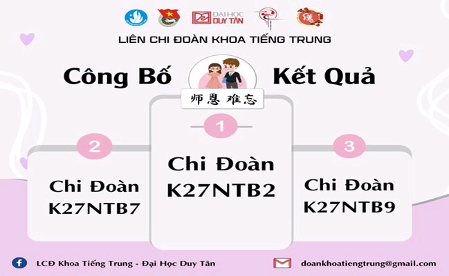 ❌CÔNG BỐ KẾT QUẢ CUỘC THI “师恩难忘“ ❌