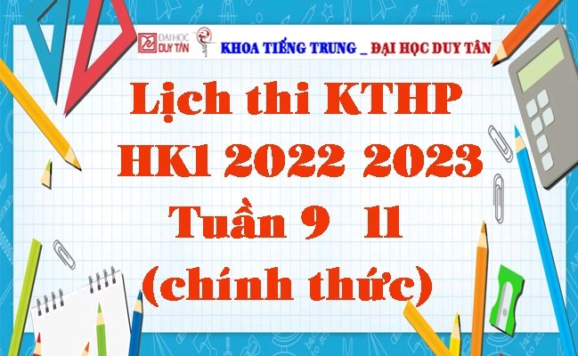 Lịch thi KTHP HK1 2022-2023 Tuần 9--11 (chính thức)