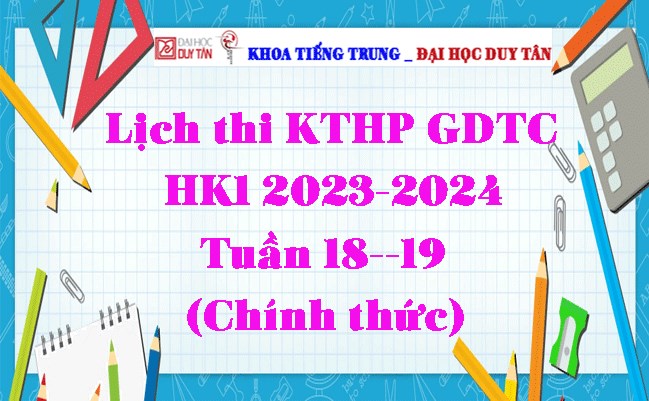 Lịch thi KTHP GDTC HK1 2023-2024 Tuần 18--19 (Chính thức)