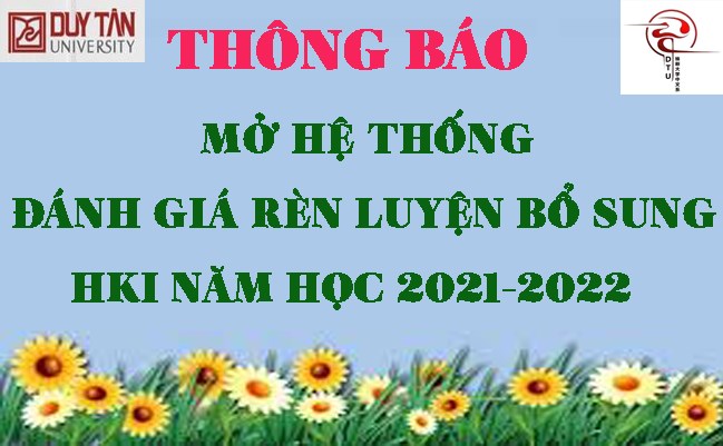 Mở hệ thống đánh giá rèn luyện bổ sung học kỳ I năm học 2021-2022