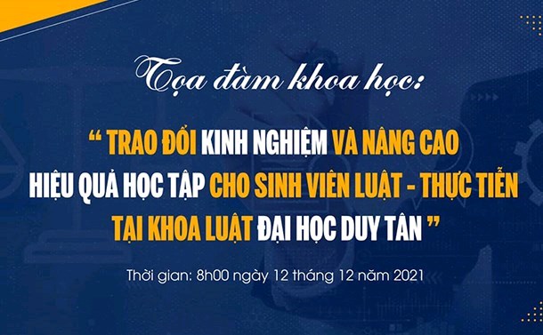 Tọa đàm Trao đổi Kinh nghiệm và Nâng cao Hiệu quả Học tập cho Sinh viên Luật