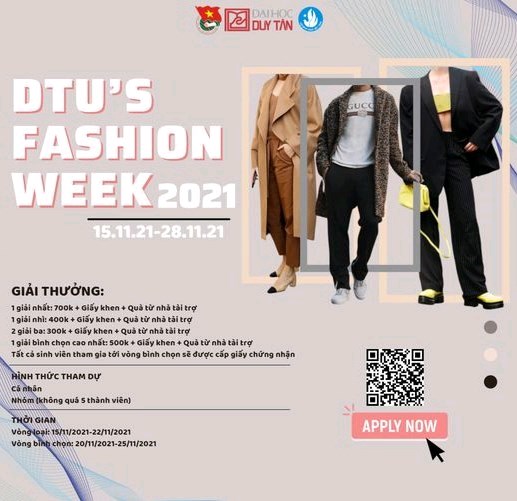 CUỘC THI: "TUẦN LỄ THỜI TRANG - DTU'S FASTION WEEK 2021"