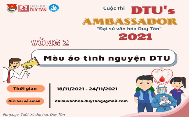 CUỘC THI “ĐẠI SỨ VĂN HOÁ DUY TÂN – DTU’s AMBASSADOR 2021”