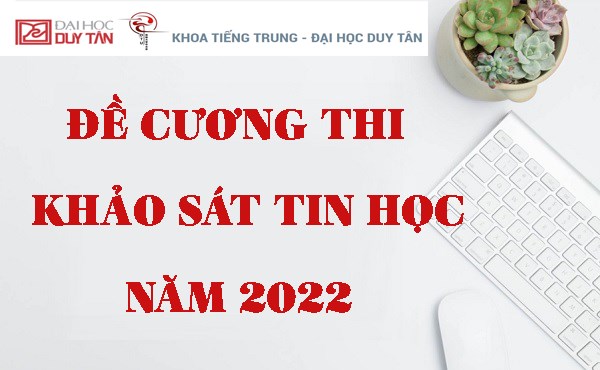 ĐỀ CƯƠNG KHẢO SÁT TIN HỌC NĂM 2022