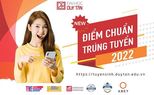 Điểm chuẩn Trúng tuyển vào Đại học năm 2022 theo kết quả thi THPT