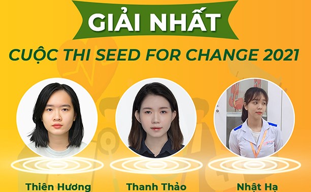 Sinh viên Đại học Duy Tân giành giải cao nhất tại Seed for Change 2021