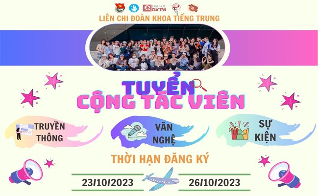 [Tuyển CTV Liên Chi Đoàn Khoa Tiếng Trung 2023 - 2024] 🔥 CHÍNH THỨC MỞ ĐƠN TUYỂN CTV LCĐ KHOA TIẾNG TRUNG