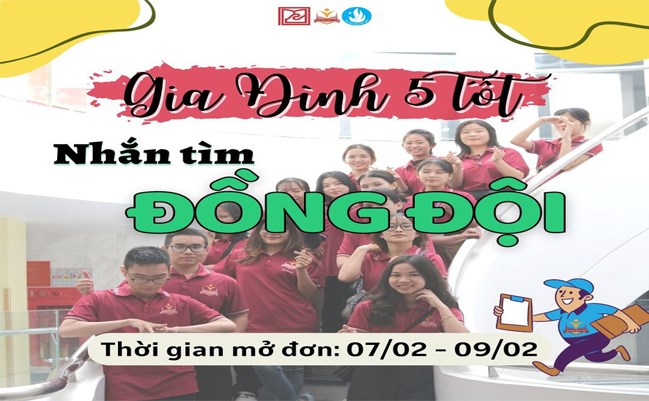 HỖ TRỢ TRUYỀN THÔNG 📢CÂU LẠC BỘ SINH VIÊN 5 TỐT DTU - TUYỂN THÀNH VIÊN BAN ĐIỀU HÀNH 📢