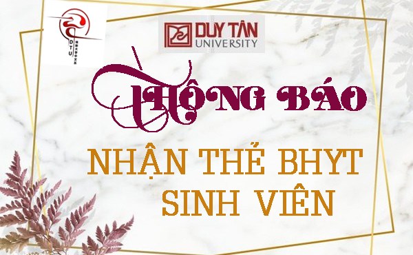 Thông báo nhận thẻ BHYT sinh viên