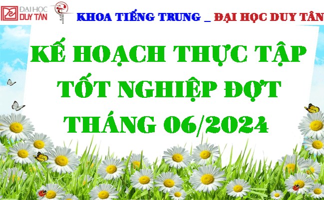 Kế hoạch thực tập tốt nghiệp tháng 06/2024