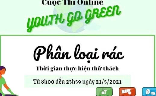 THỬ THÁCH TUỔI TRẺ SỐNG XANH – NGÀY 1 XANH: PHÂN LOẠI RÁC