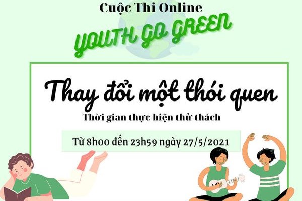 THỬ THÁCH TUỔI TRẺ SỐNG XANH – NGÀY 7 XANH: THAY ĐỔI MỘT THÓI QUEN SỐNG